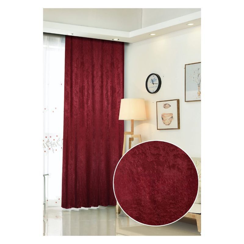 GENERICO - Set De Cortinas Aterceopeladas Para Living 2 Paños 230x140cm