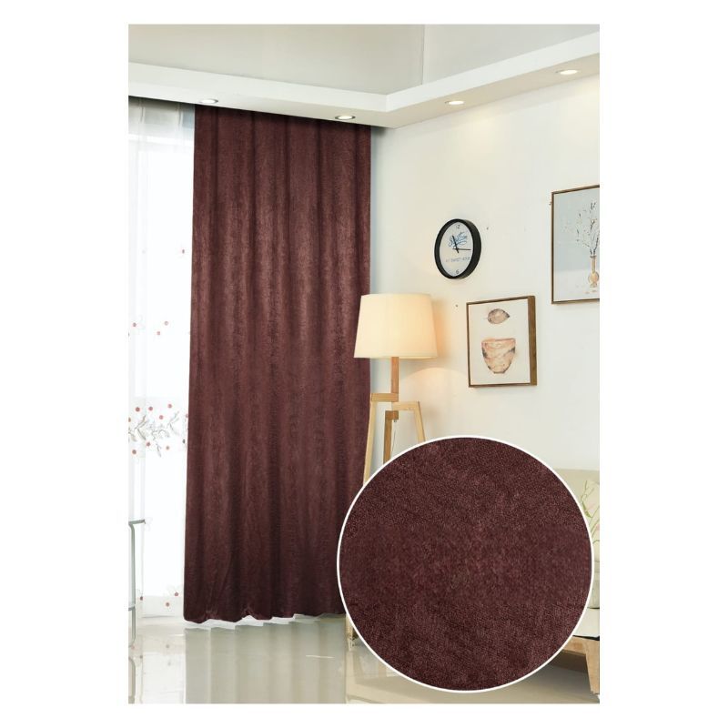 GENERICO - Set De Cortinas Aterceopeladas Para Living 2 Paños 230x140cm