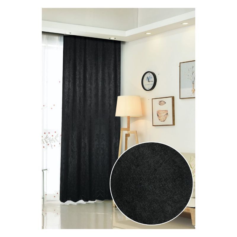 GENERICO - Set De Cortinas Aterceopeladas Para Living 2 Paños 230x140cm