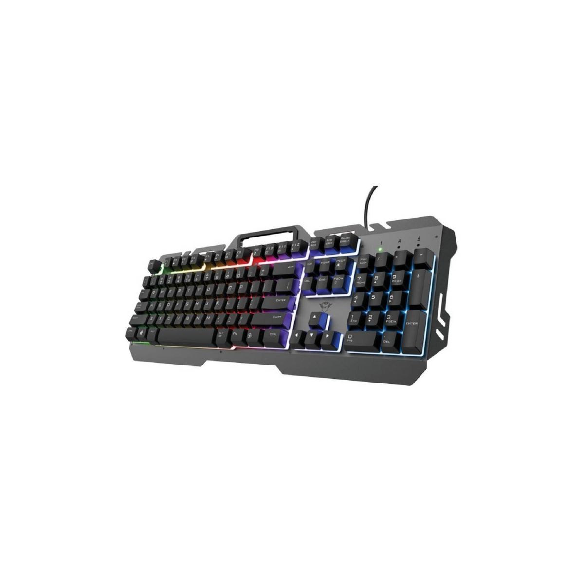 TRUST - Teclado Gamer Metálico Rgb Trust GXT 853 Metal Rainbow TRUST