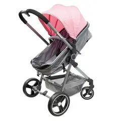 KIDSCOOL - COCHE CUNA CITY COMPACT ROSA - - S500-RS