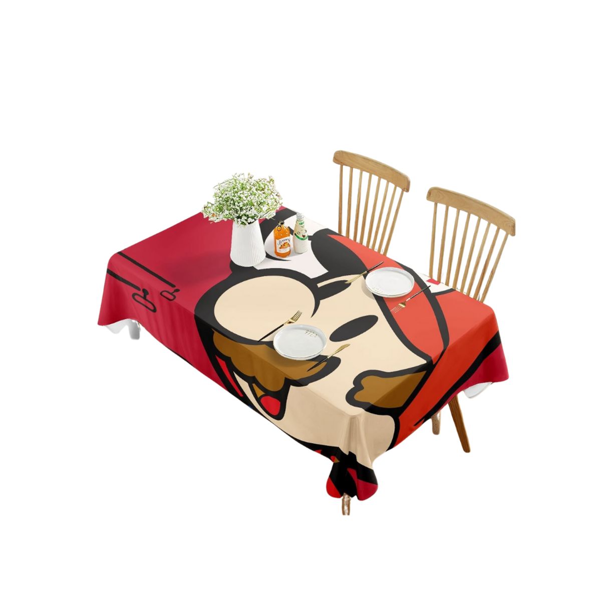 GENERICO - Mantel Rectangular Antimanchas Diseños Estampados 230x140cm