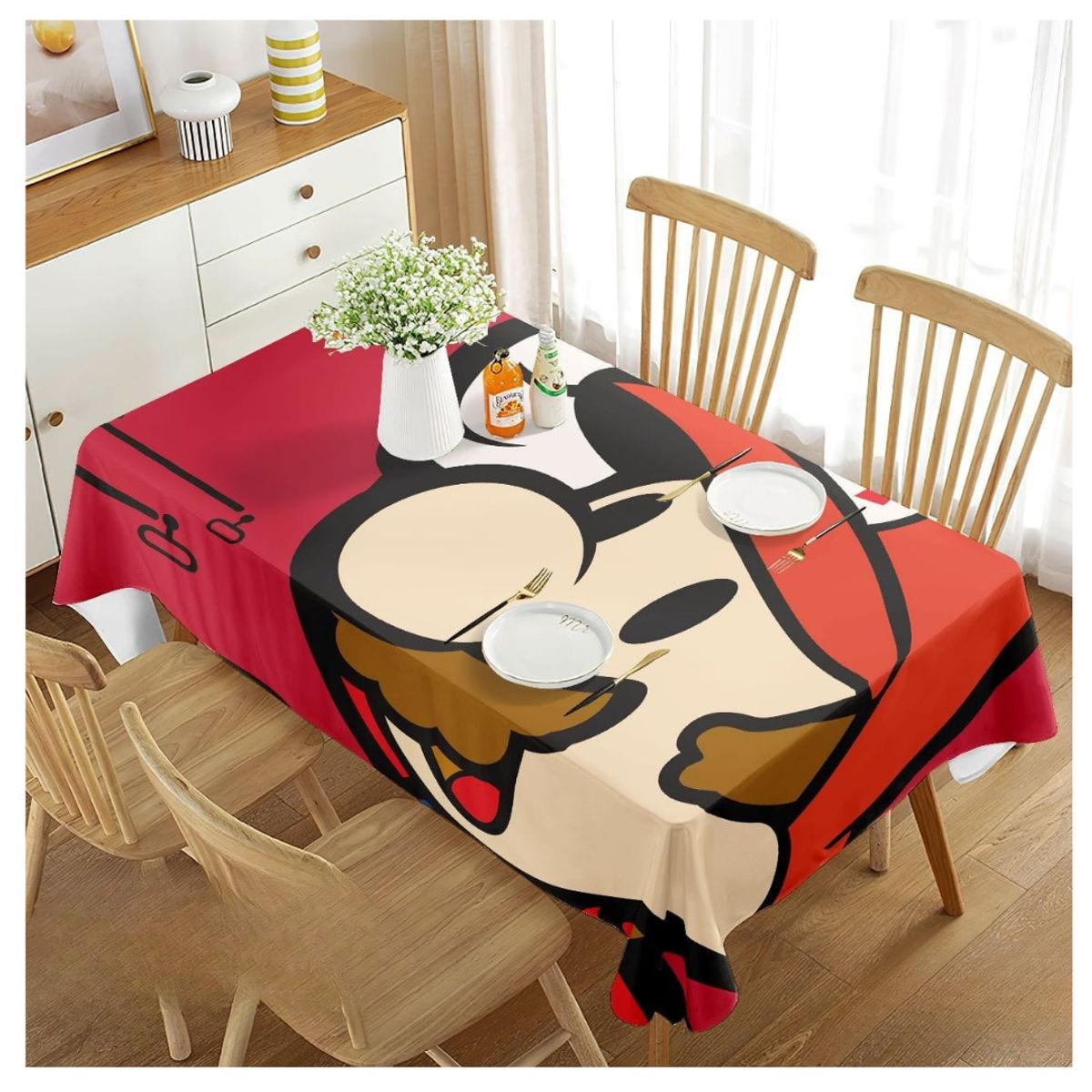 GENERICO - Mantel Rectangular Antimanchas Diseños Estampados 230x140cm