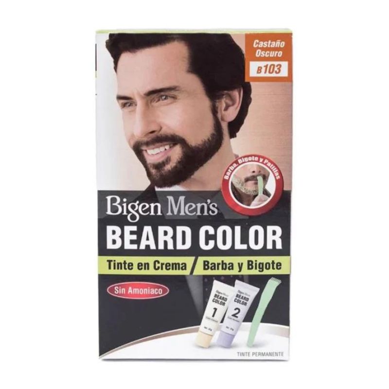 BIGEN - Tinte en Crema Barba y Bigote Castaño Oscuro