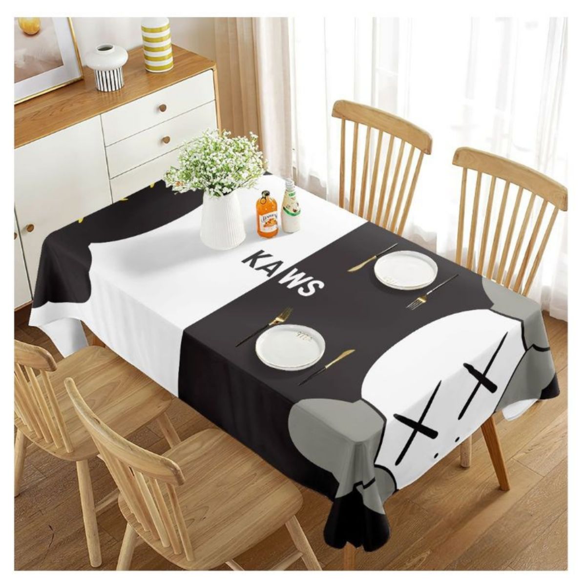 GENERICO - Mantel Rectangular Antimanchas Diseños Estampados 230x140cm