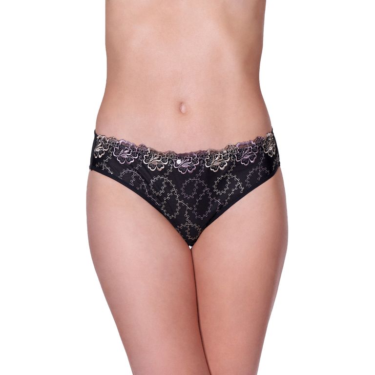 Calzon Bikini Bordado 20191 Negro M