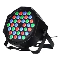 AUDIOTEK - Foco Proyector Fiesta 36 Led Rgb Dmx Luces