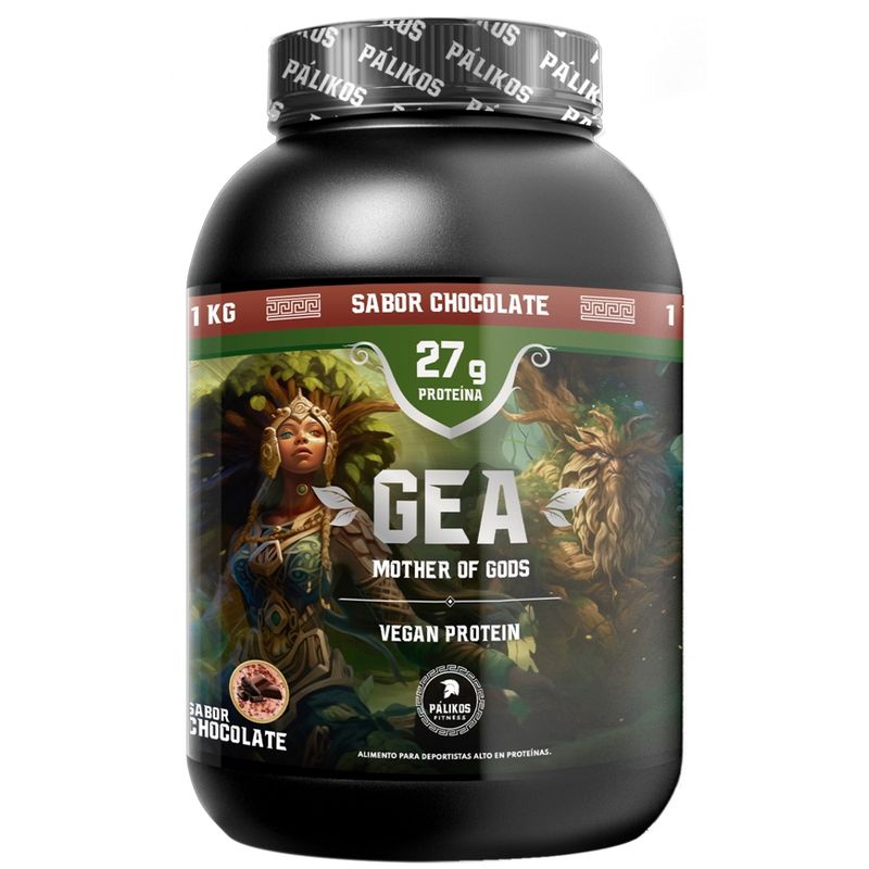 PALIKOS FITNESS - Proteina Vegana 1kg PremiumSabor ChocolateProteina aislada de soya.