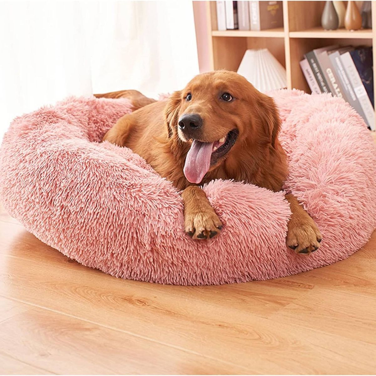 GENERICO - Cama para mascotas ultra suave 90 cm rosa