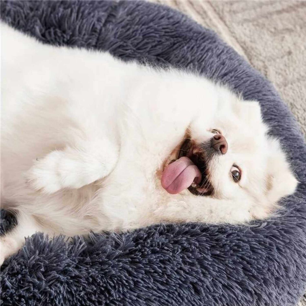 GENERICO - Cama para mascotas ultra suave 70 cm gris