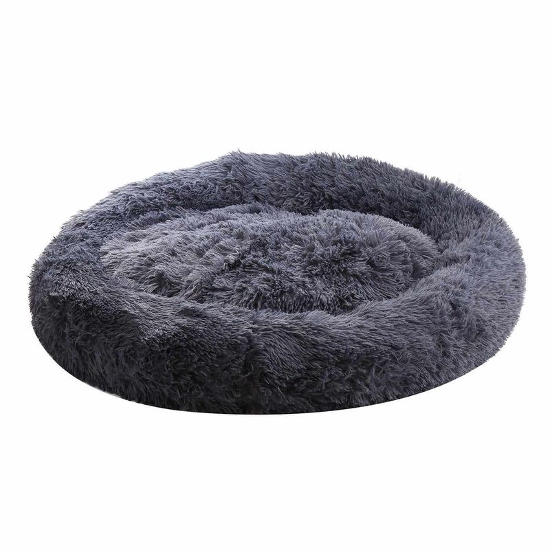 GENERICO - Cama para mascotas ultra suave 90 cm gris