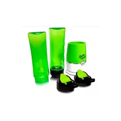 GENERICO - Juguera Portátil Licuadora 2 Vasos Batidora Portátil Juguera Verde