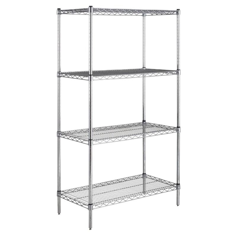 BOZZO - Estanteria Microcromada 4 bandejas