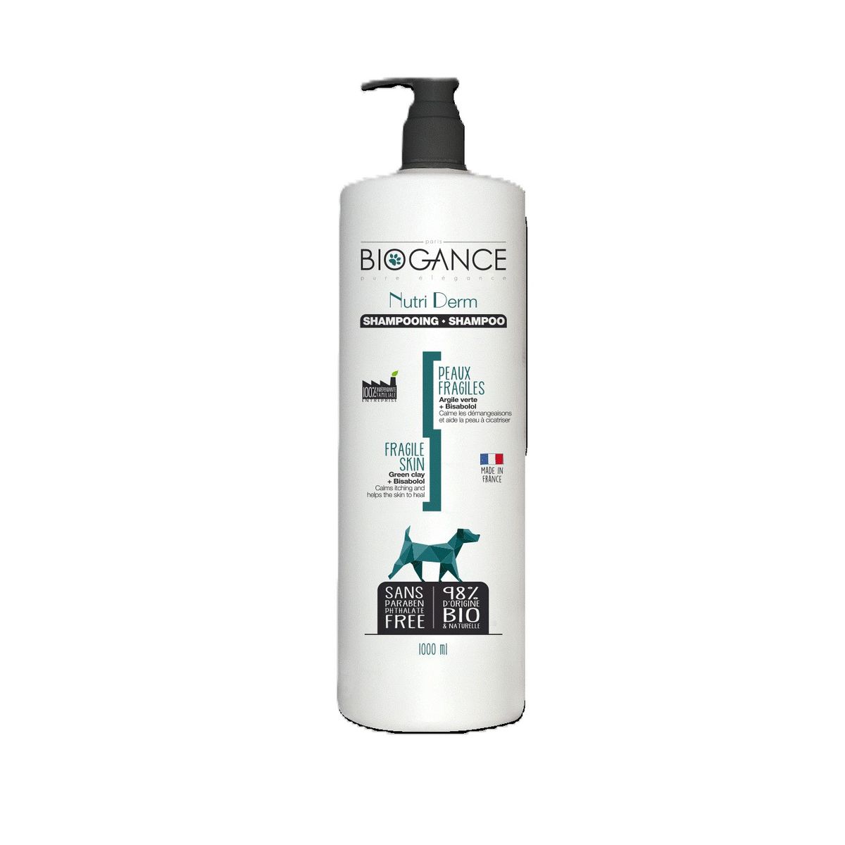 BIOGANCE - Shampoo Nutri Derm (pieles Atópicas) 1 Litro, Biogance.