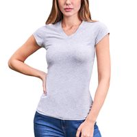 Polera Escote V Mujer 8571