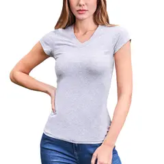 BAZIANI - Polera Escote V Mujer 8571