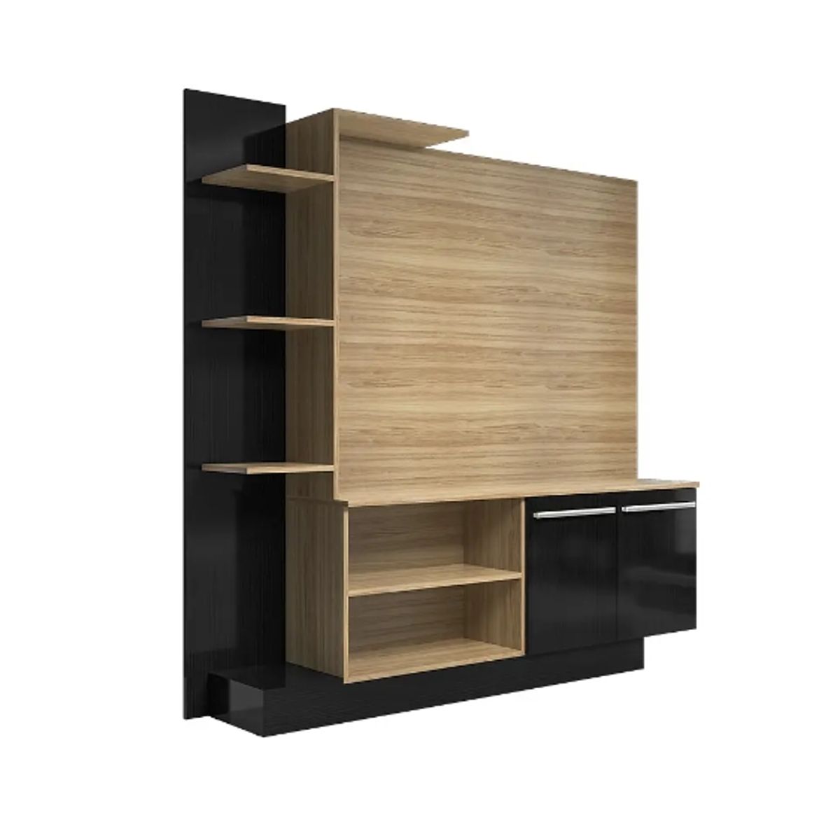 BE DESIGN - Rack Tv Verona Negro Arcilla