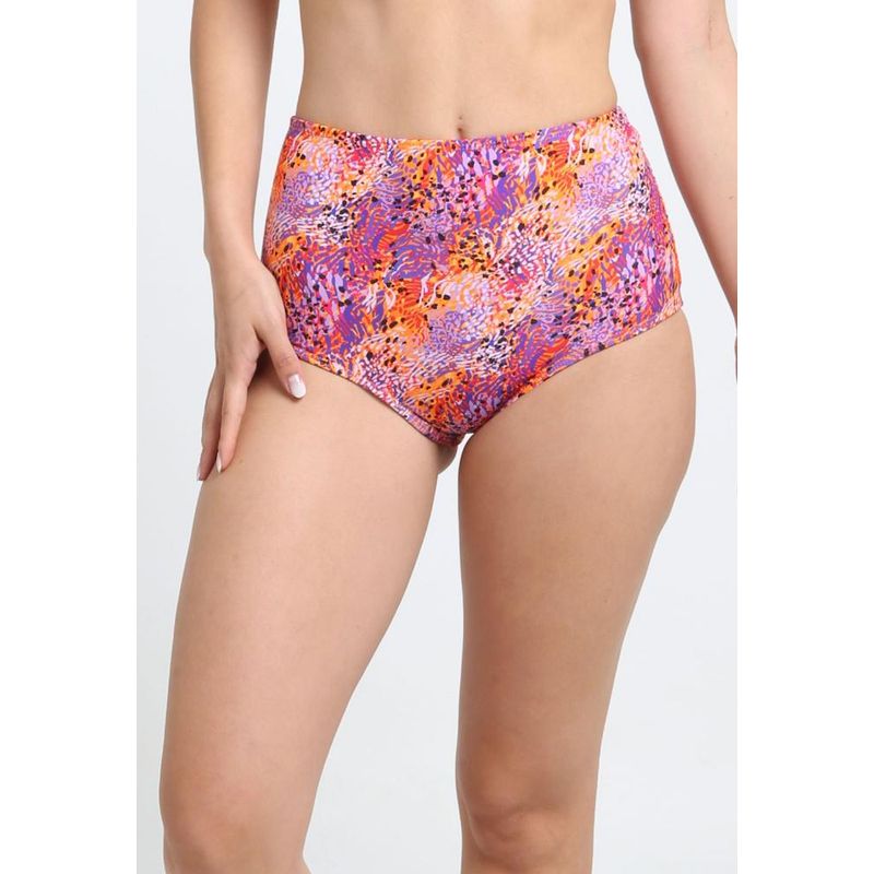 SAMIA - Bikini calzón pin up tanga estampado naranja - Naranjo