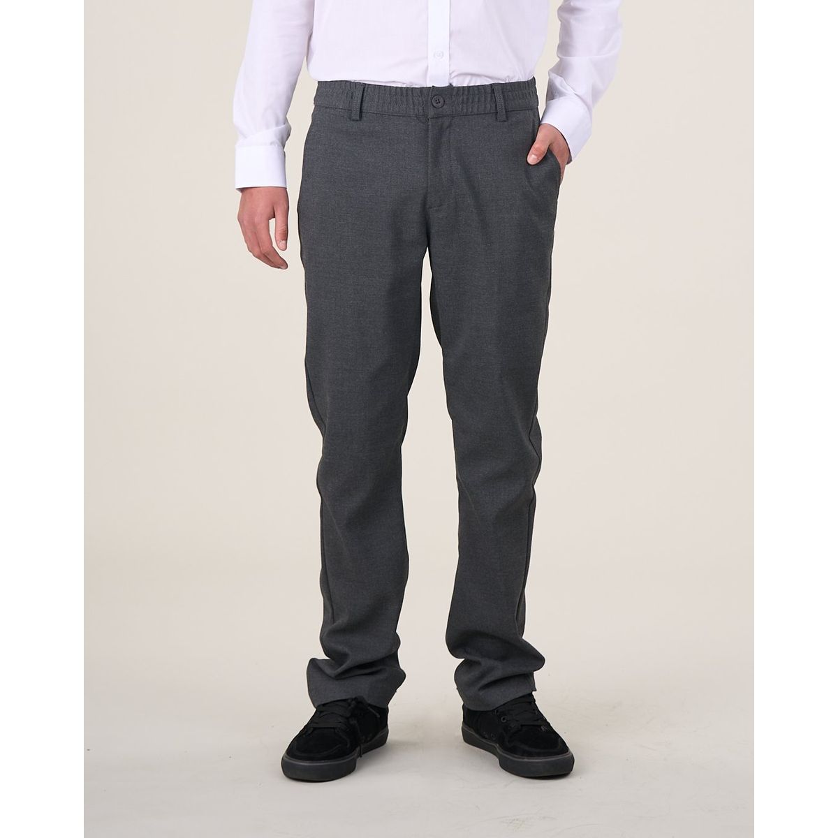 POLEMIC - Pantalón escolar gris SLIM FIT Polemic