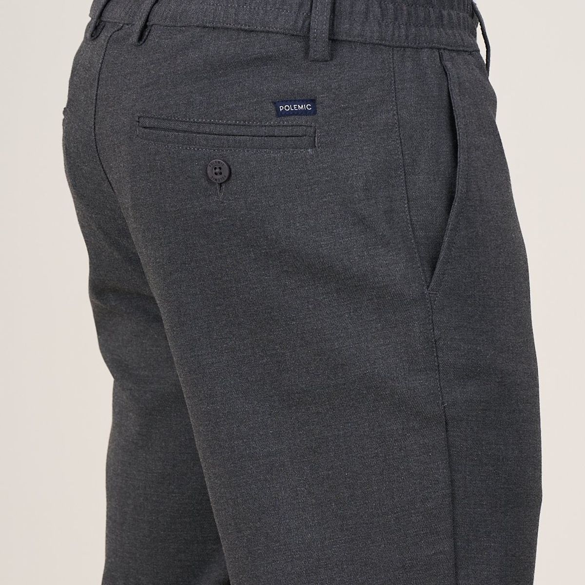 POLEMIC - Pantalón escolar gris SLIM FIT Polemic