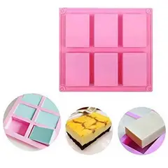 GENERICO - Moldes Silicona Jabon Moldes Hielo Molde Jabon 6 Cavidades