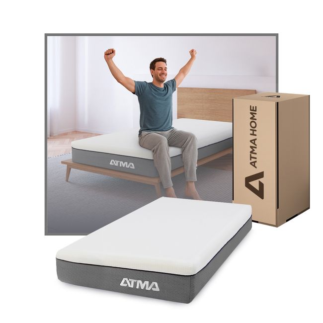 ATMA - Colchón De Espuma Atma Smooth Top 1.5 Plaza 105X190 Cm