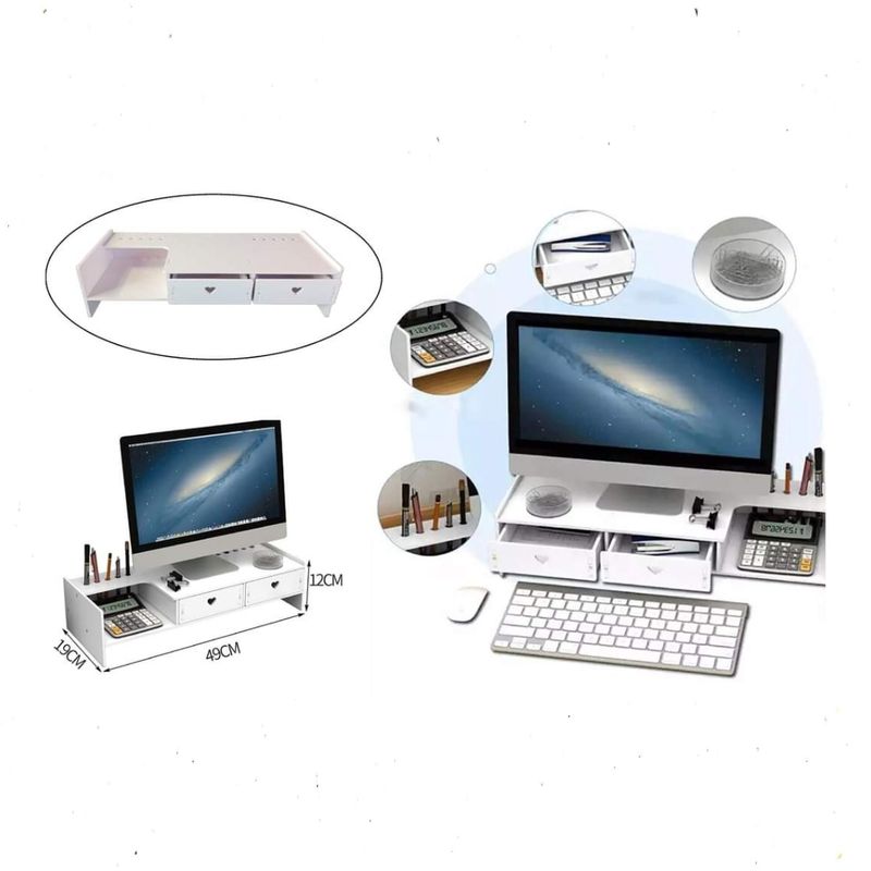 GENERICO - Estante Para Pantalla De Monitor De Ordenador Computador