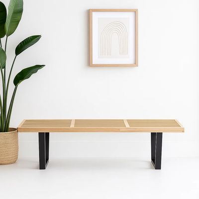 Imagen 2 del producto Banqueta de Madera y Metal George Nelson 160cm