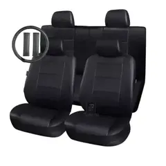 FRANAFOR - Kit Funda Cubre Asiento Auto Ecocuero Calidad Luxury