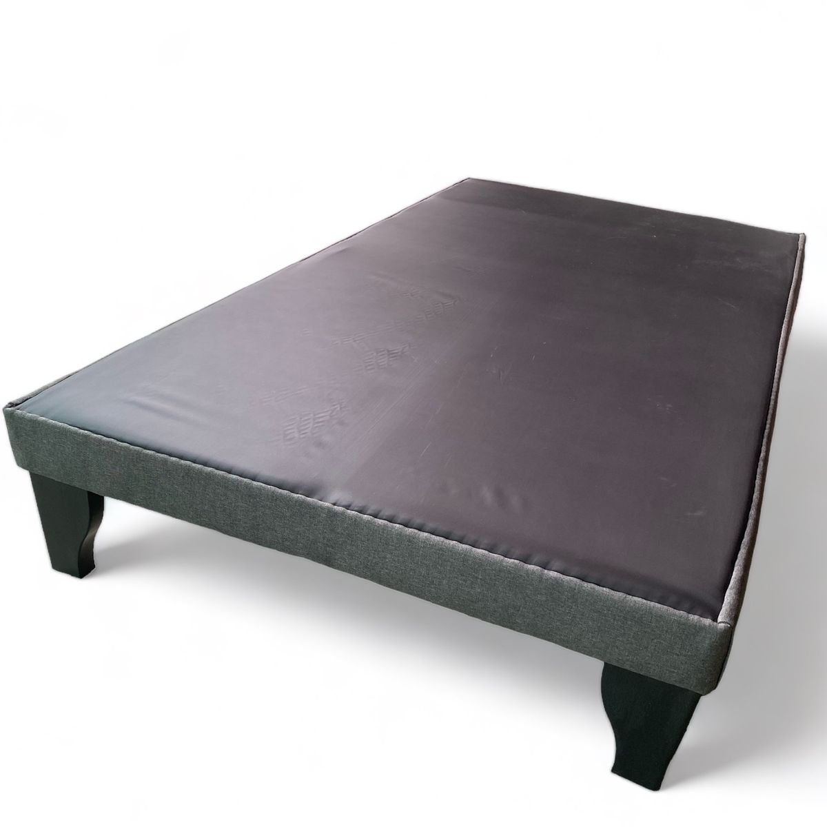 MBC - Base de Cama Europea 1 Plaza Tela Gris