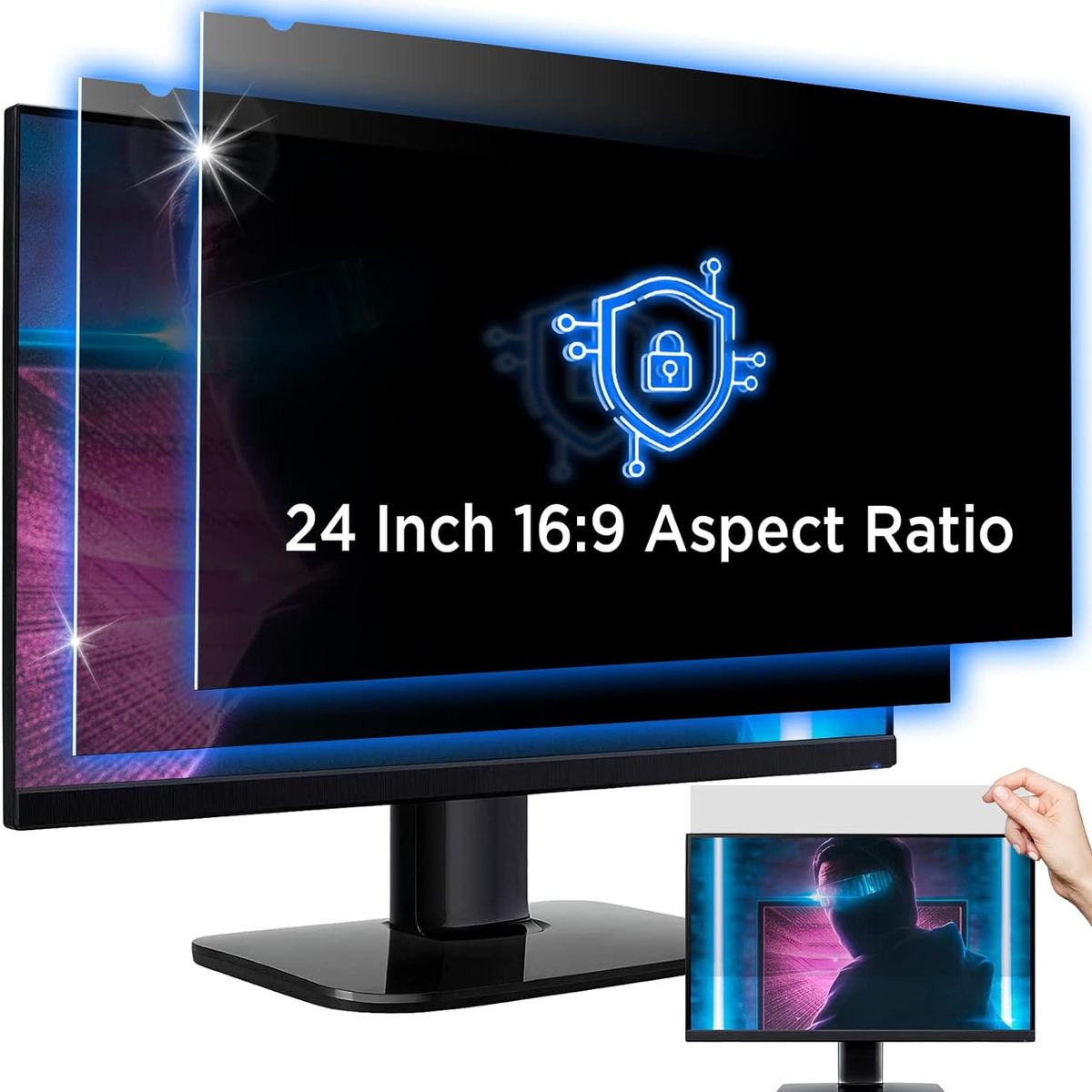 GENERICO - Lámina para computador de 24 pulgadas filtro anti espía