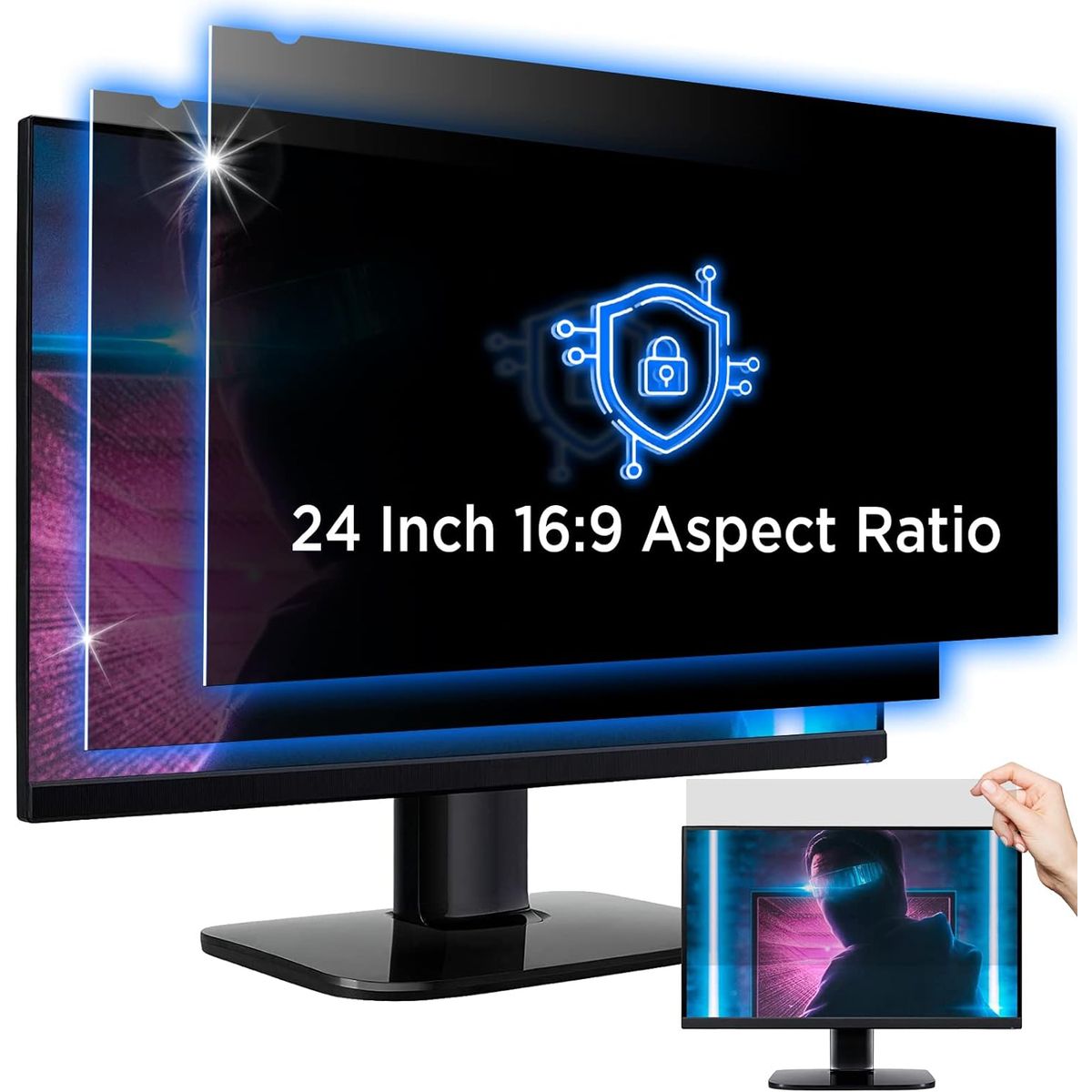 GENERICO - Lámina para computador de 24 pulgadas filtro anti espía