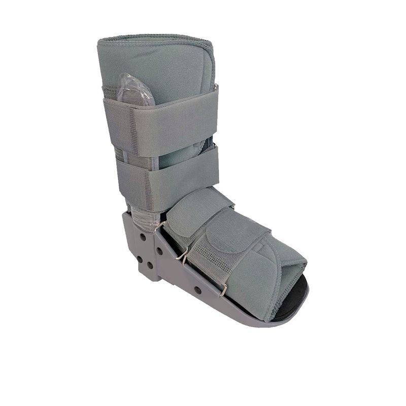GENERICO - Bota Ortopedica Inmovilizadora Corta Tobillo Adulto Gris Talla XL