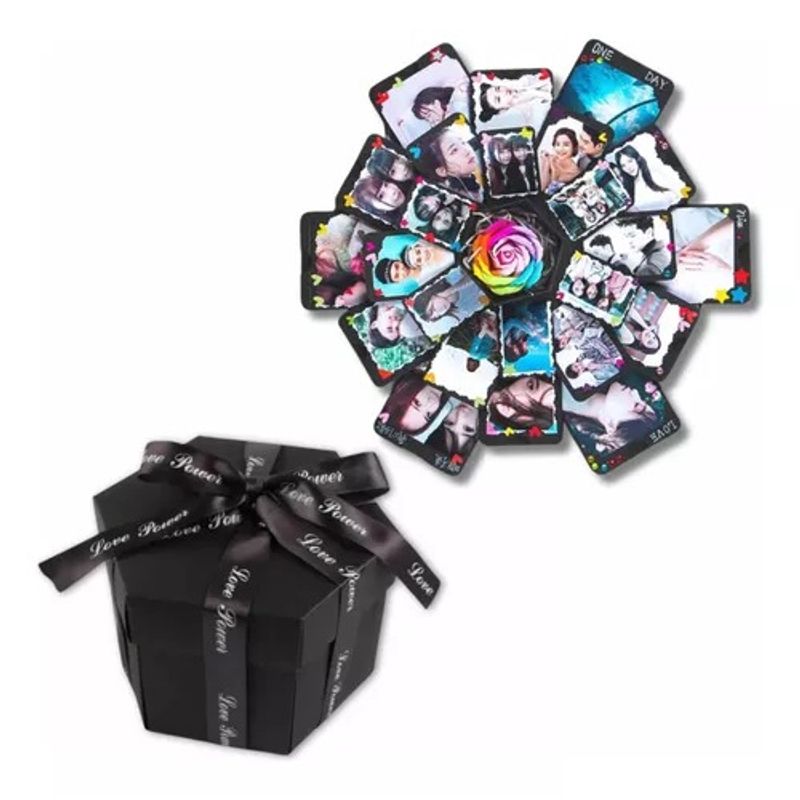 GENERICO - Caja Explosiva Álbum Fotográfico Regalo San Valentín Parejas