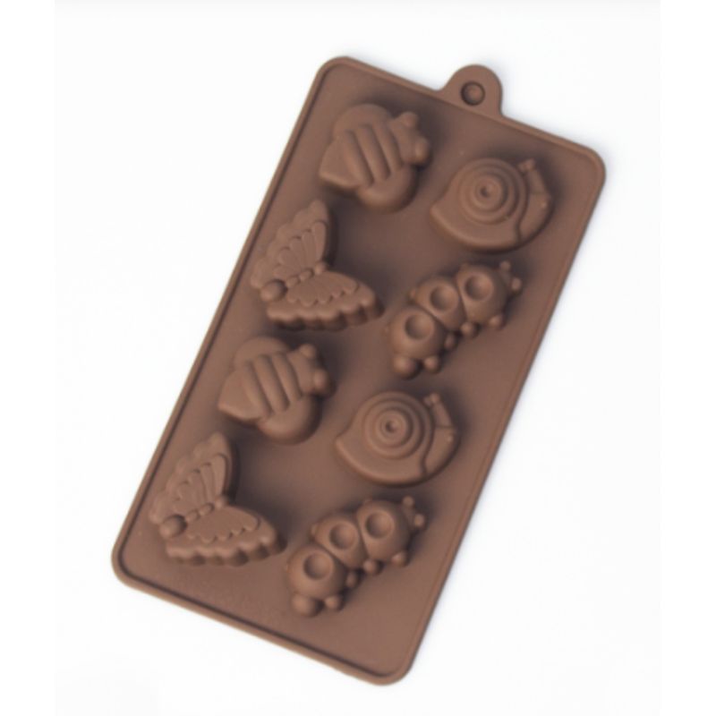 OEM - Set 03 Molde Silicona Mariposa Oruga Y Caracol