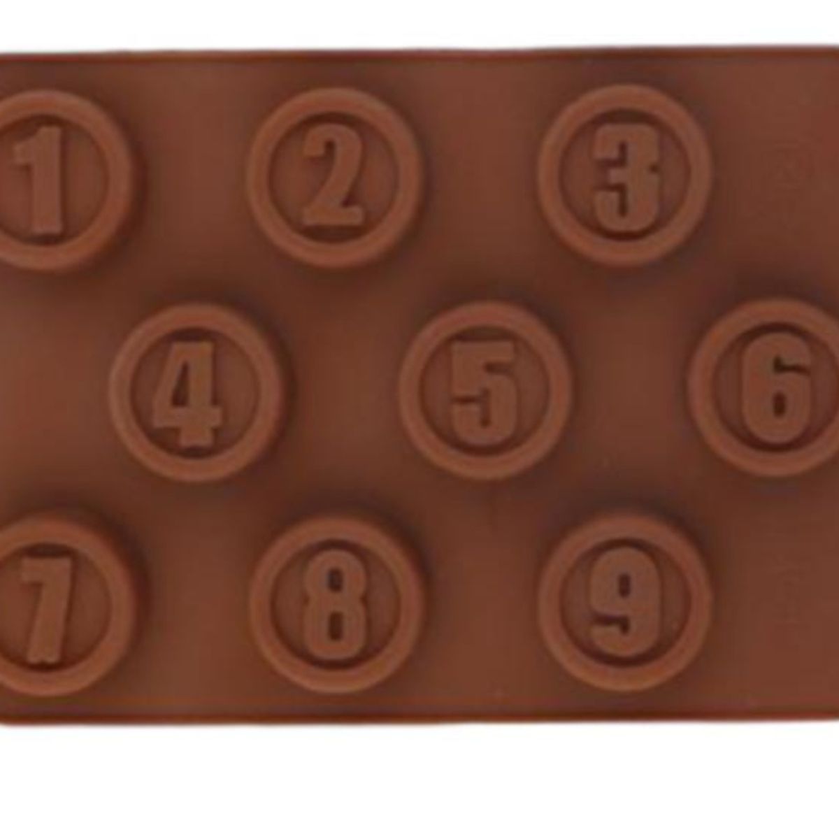 OEM - Set 03 Moldes Chocolate Moldes De Silicona Números