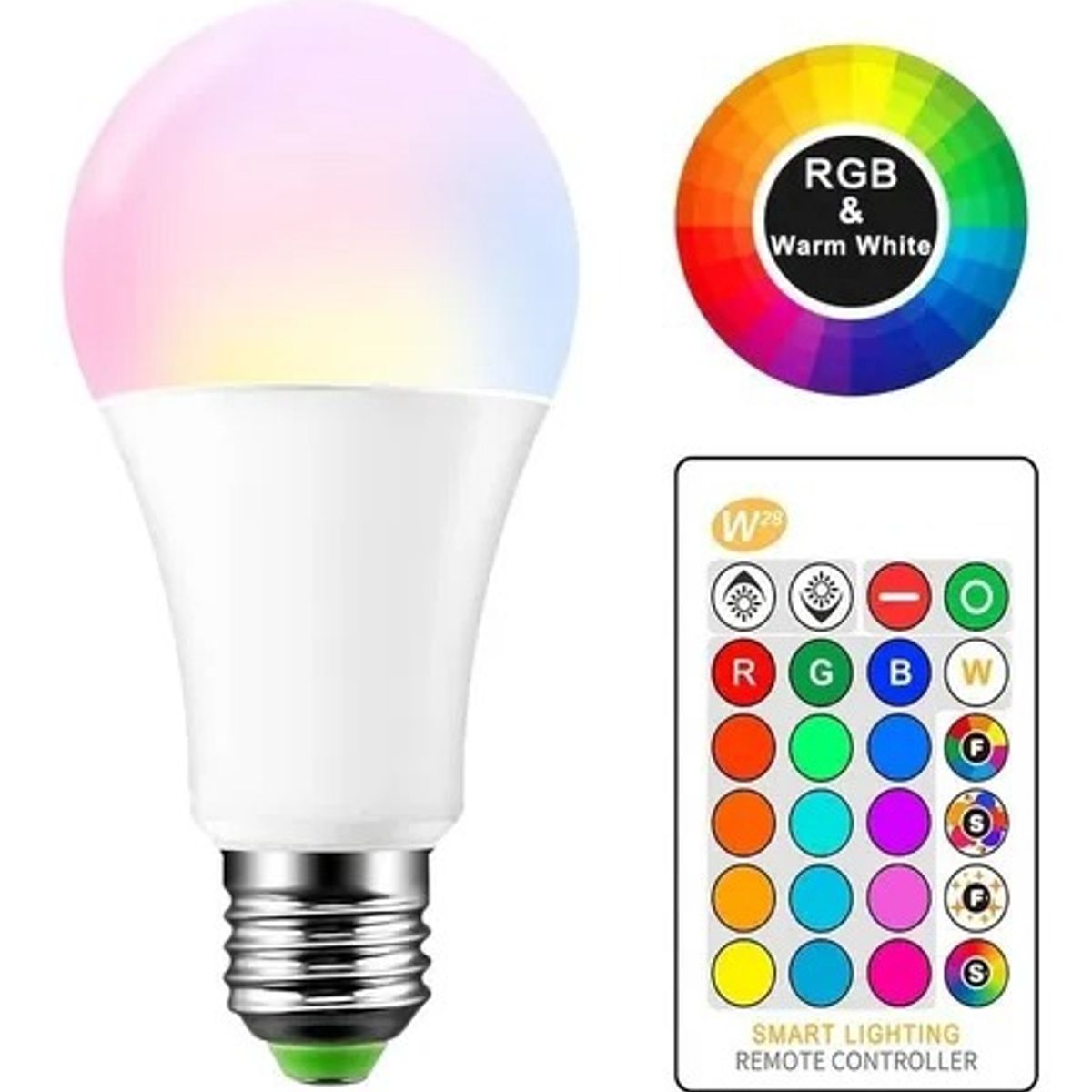GENERICO - Ampolleta TASBEL led  Rgb10w 16 colores con control remoto