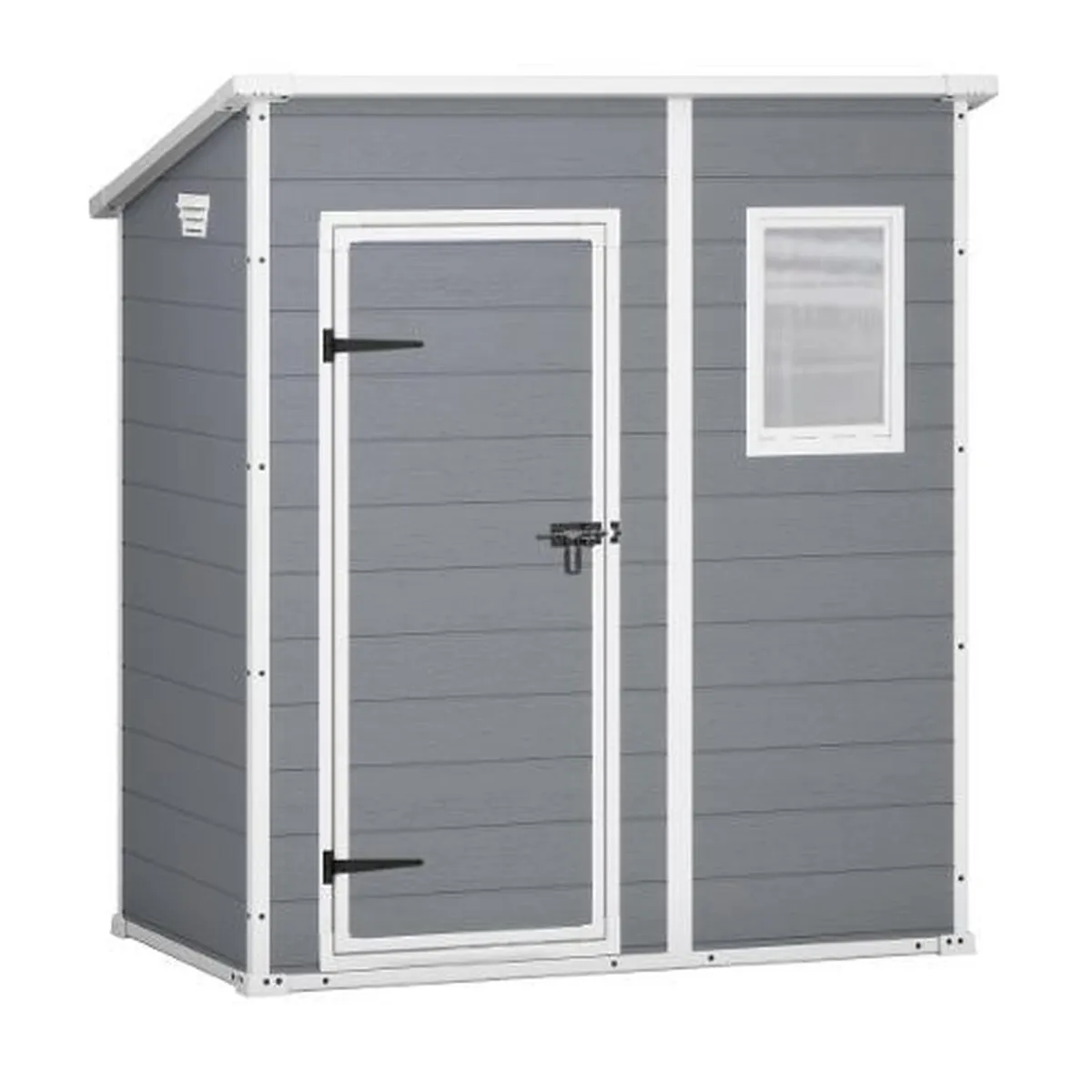 KETER - Bodega De Jardín Manor Pent 6x4 Keter - 200x183x111 Cm - Gris oscuro