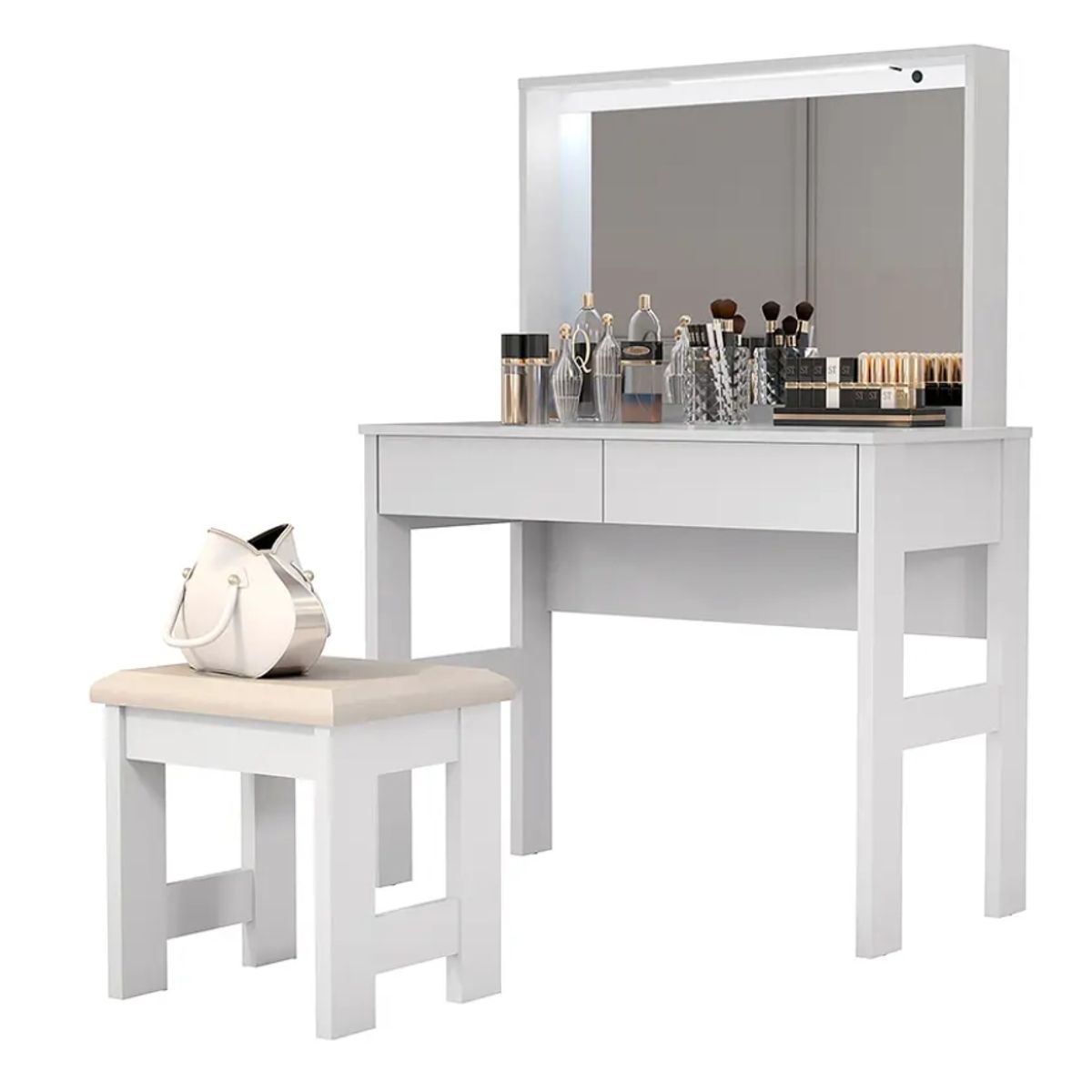 BE DESIGN - TOCADOR CON ESPEJO BE BLANCO - BE DESIGN - JB7500-BL