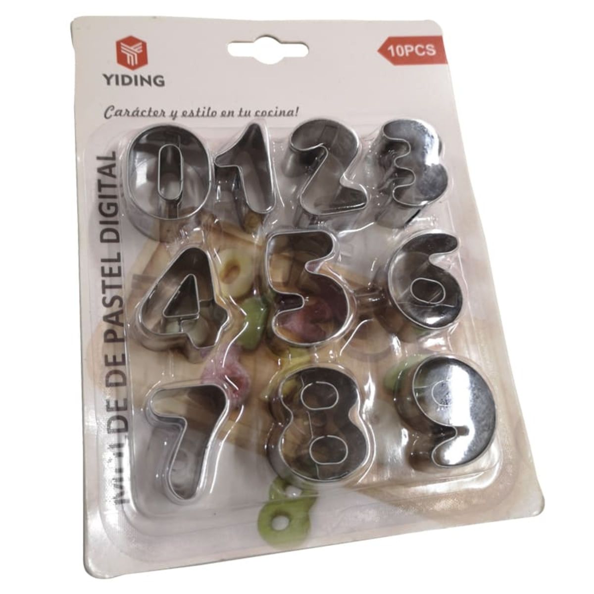 OEM - Juego 10 Piezas Cortadores De Galletas Con Números De Acero Inoxidable