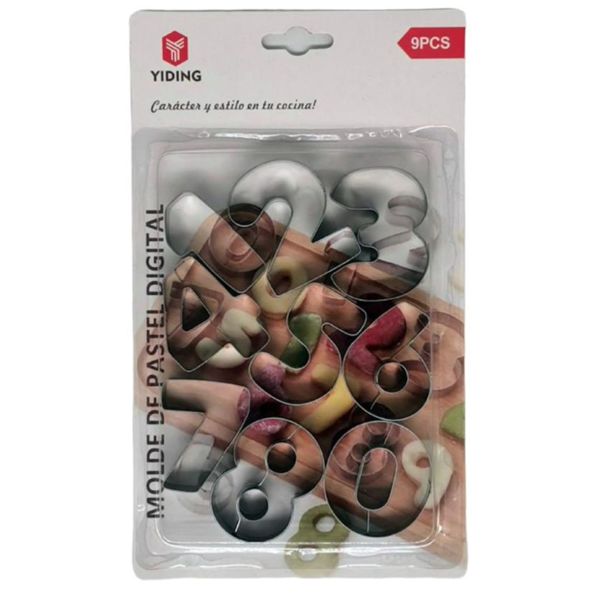 OEM - Juego 09 Piezas Cortadores De Galletas Con Números De Acero Inoxidable