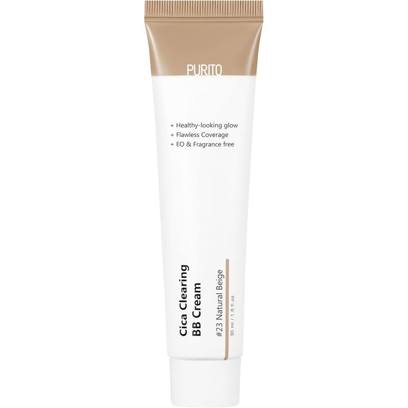 PURITO - Base Ligera BB Cream Cica pieles mixtas grasas Tono 23 - Cosmética Coreana.