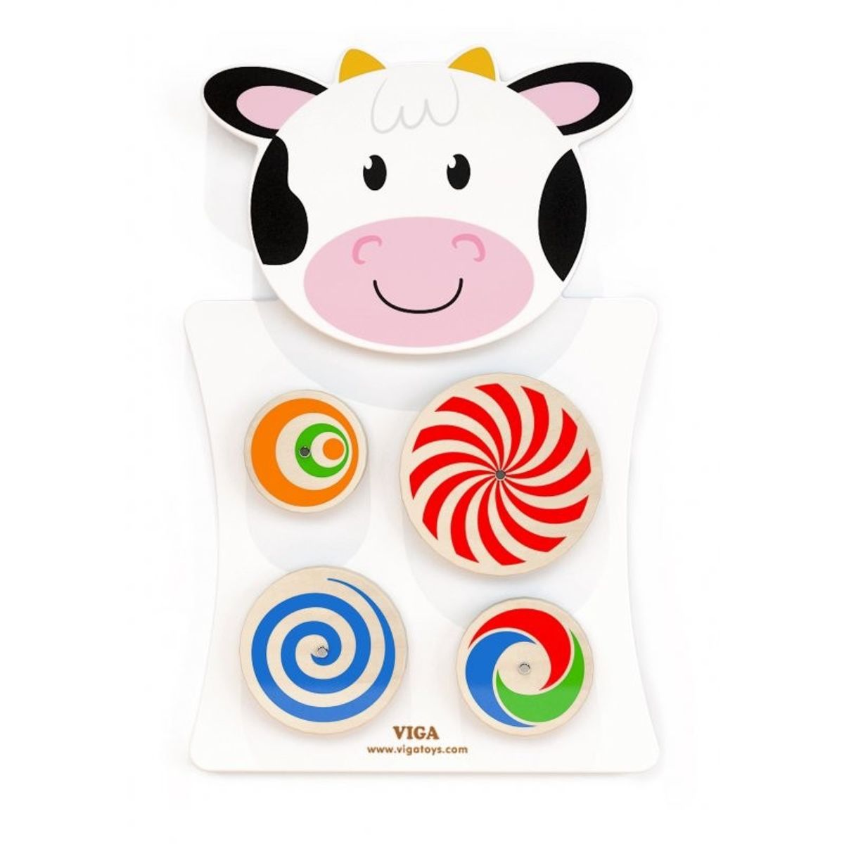 JUGUETON - Juego Pared Madera Diseño Vaca