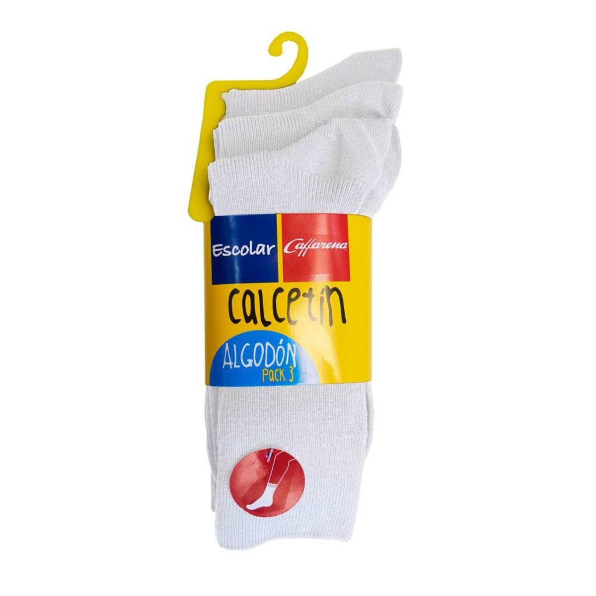 CAFFARENA - Calcetines escolar unisex pack x3