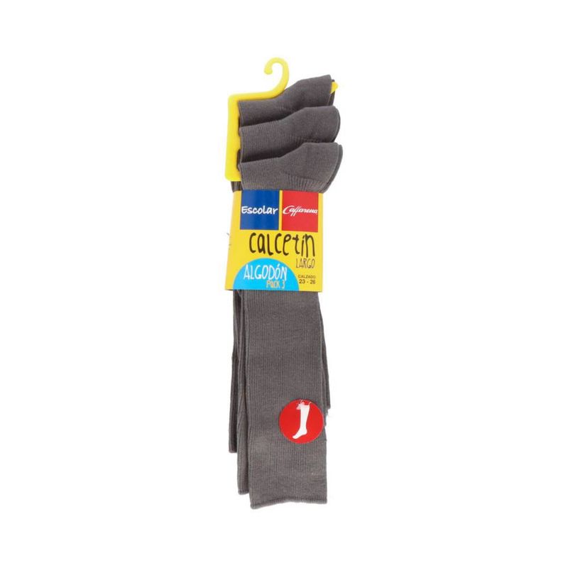 CAFFARENA - Calcetines escolar niña Pack x 3