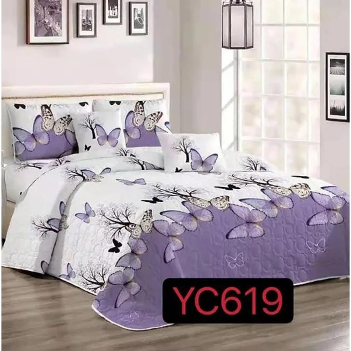 GENERICO - Quilt de verano Dos plazas mariposa