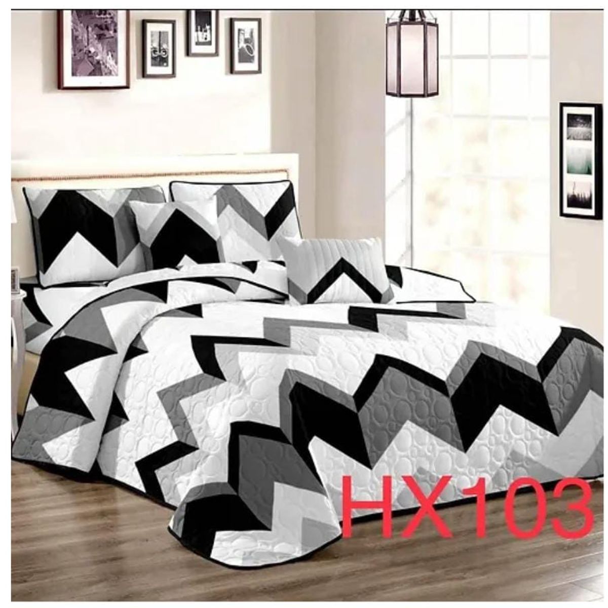 GENERICO - Quilt de verano Dos plazas zig-zag