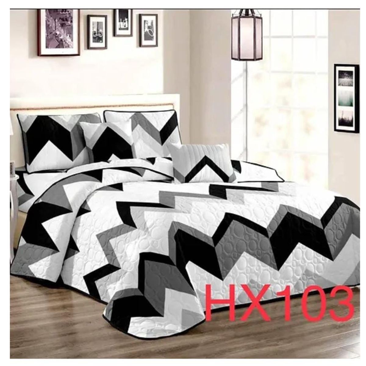 GENERICO - Quilt de verano Dos plazas zig-zag