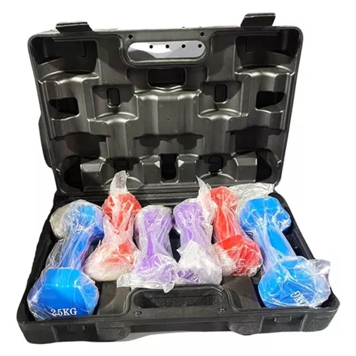 GENERICO - Set De Mancuerna Tricolor 10 Kg