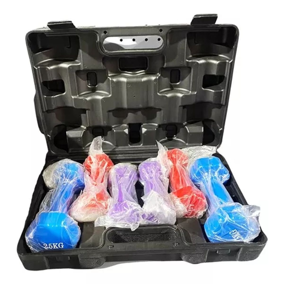 GENERICO - Set De Mancuerna Tricolor 10 Kg